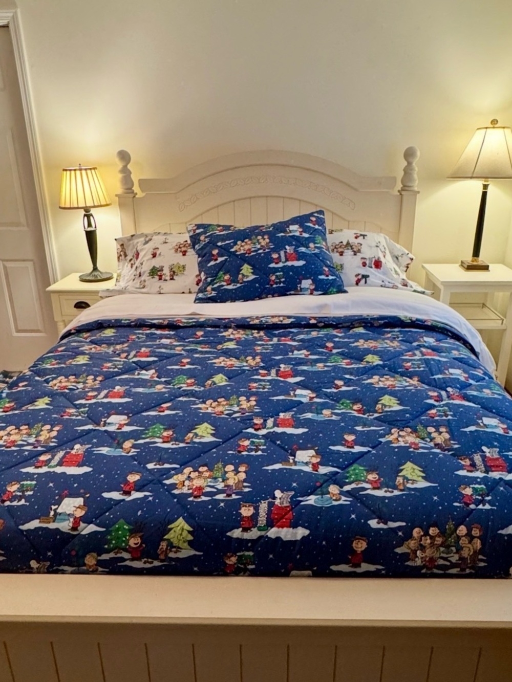 Pottery Barn Peanuts Christmas Comforter F/Q